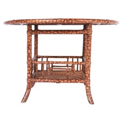 British Colonial Style Faux Bamboo Coffee Table