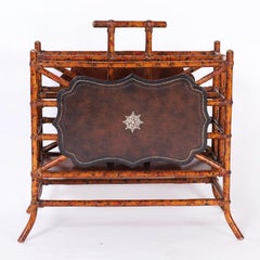 British Colonial Style Faux Bamboo Magazine Rack