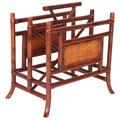 British Colonial Style Faux Bamboo Magazine Rack