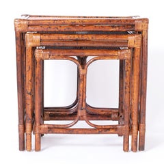 Britische Kommode aus Kunstbambus im britischen Kolonialstil