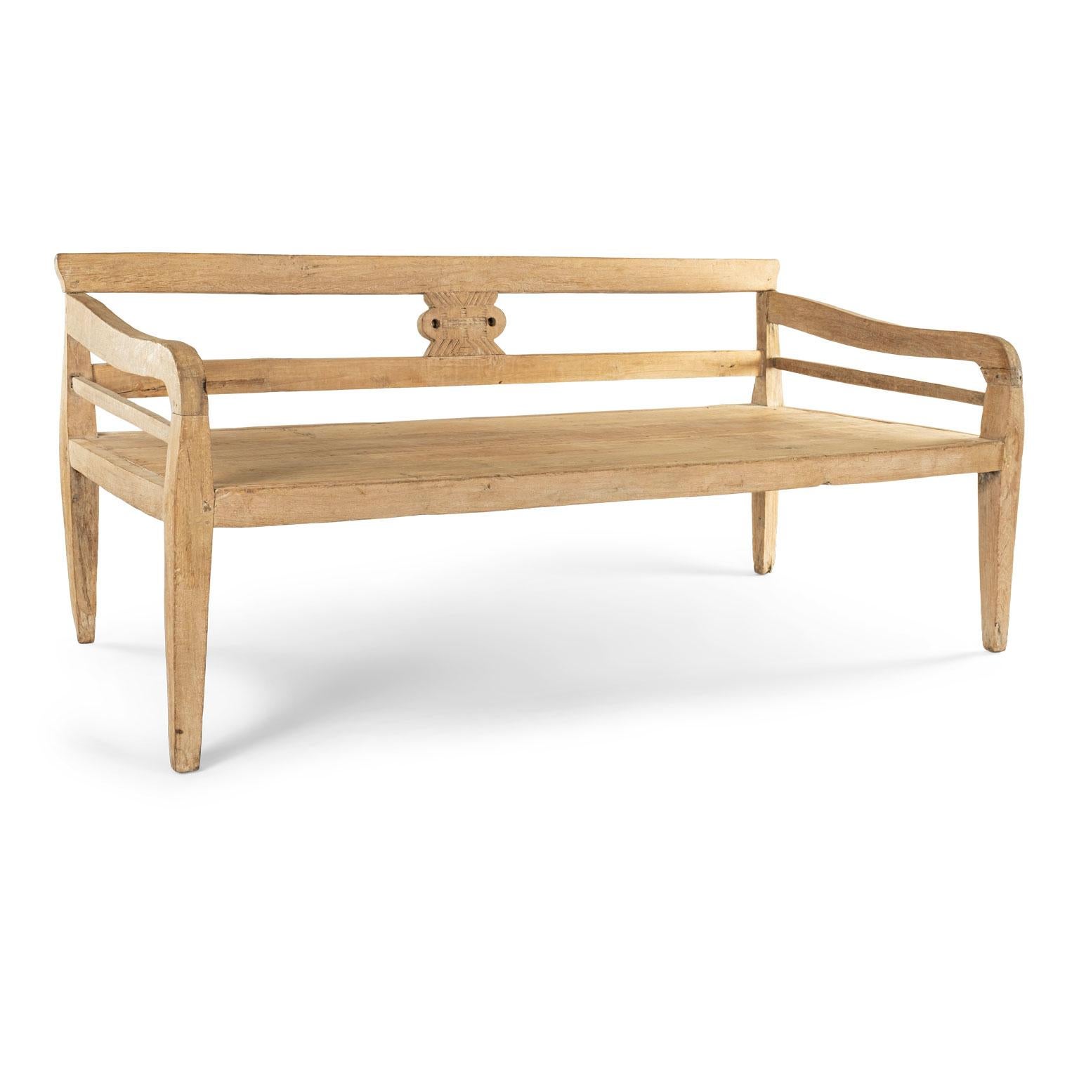 British Colonial Style Pine Daybed or Deep Bench 1