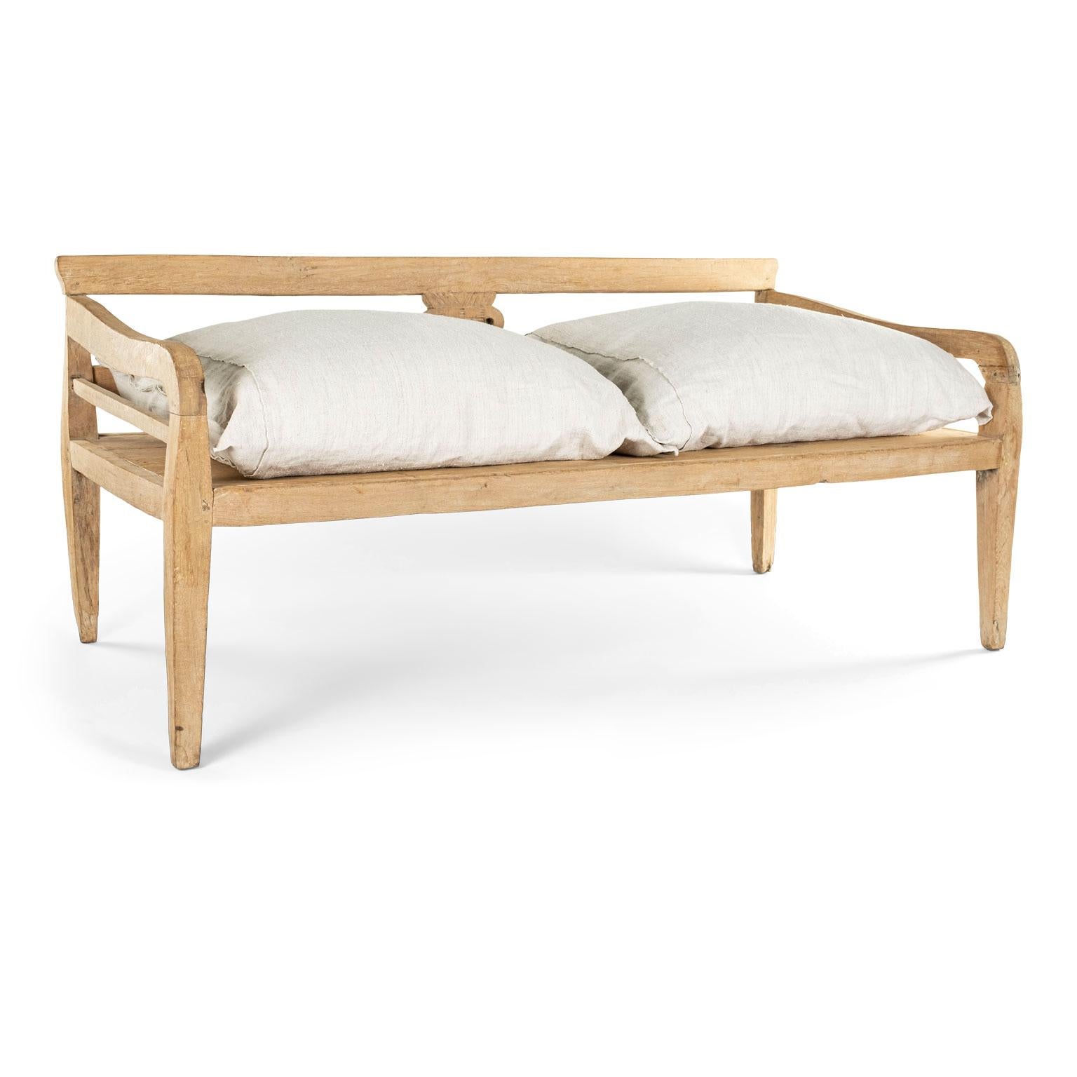 British Colonial Style Pine Daybed or Deep Bench 2