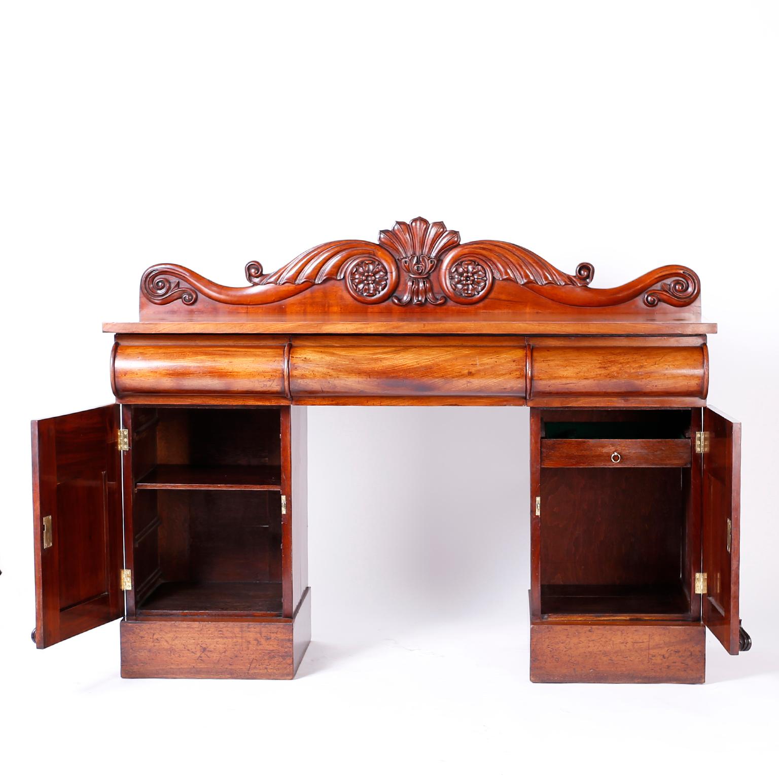 Antiguan British Colonial Style Sideboard or Server For Sale