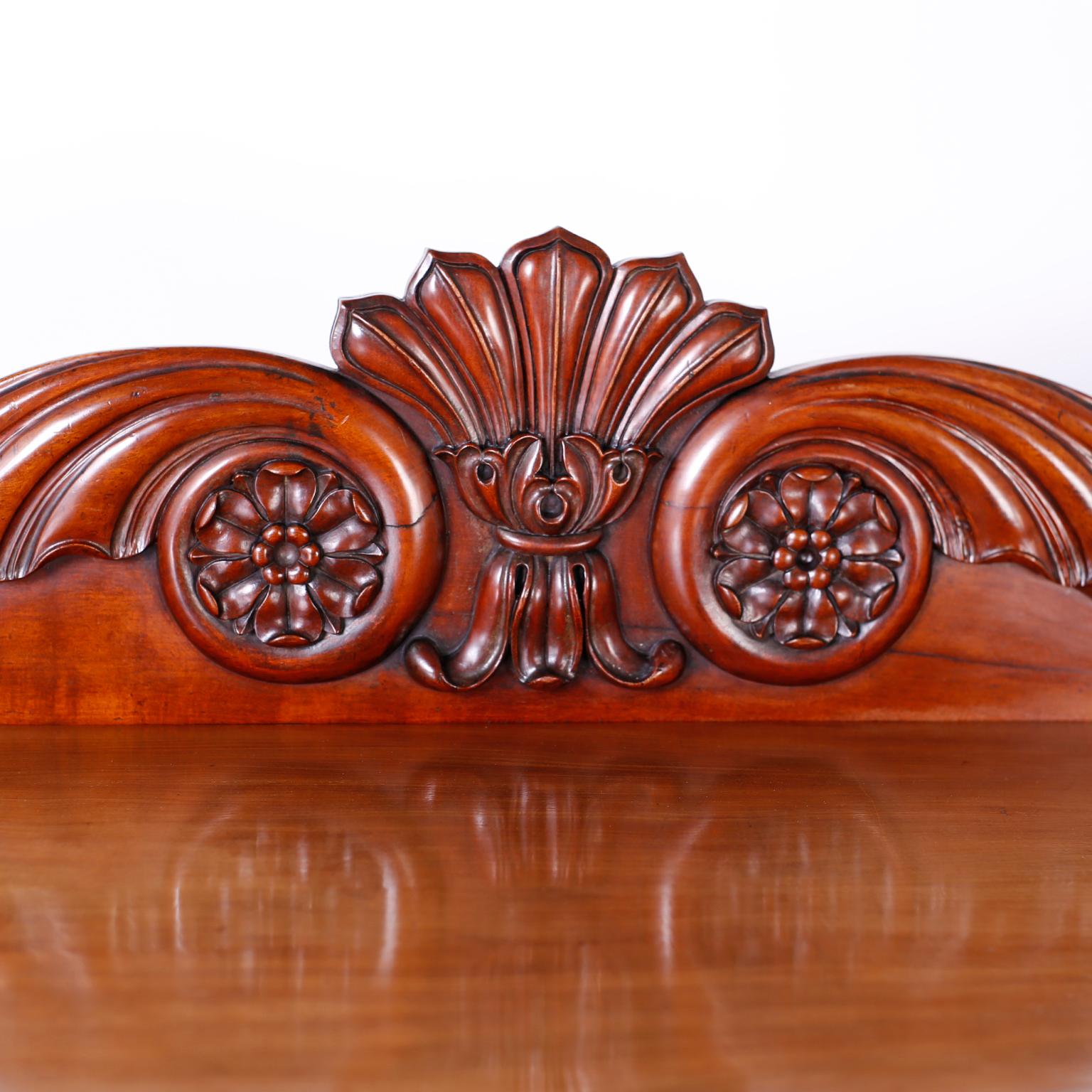British Colonial Style Sideboard or Server In Good Condition For Sale In Palm Beach, FL