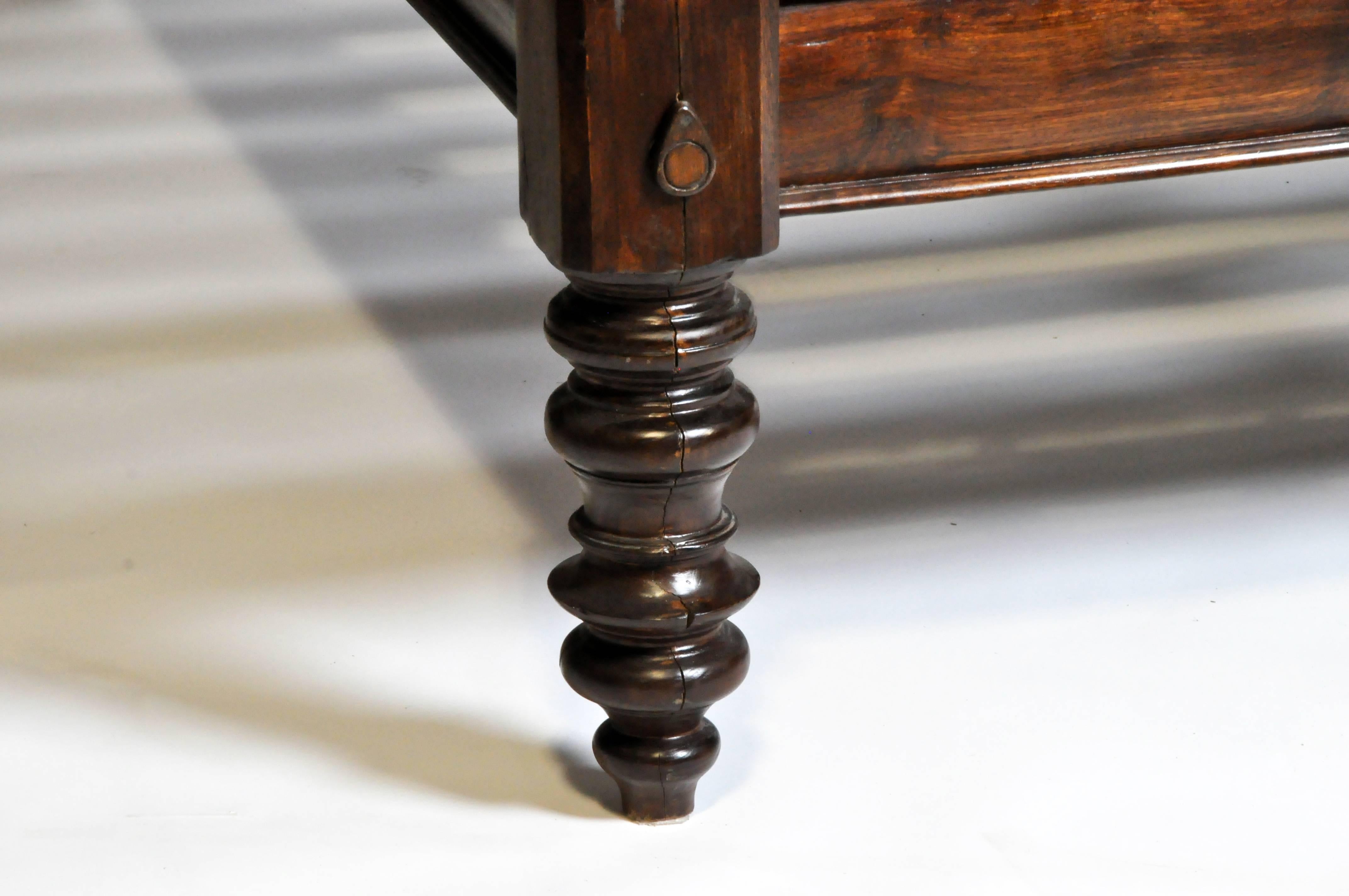 British Colonial Style Teak Wood King-Size Bed 11