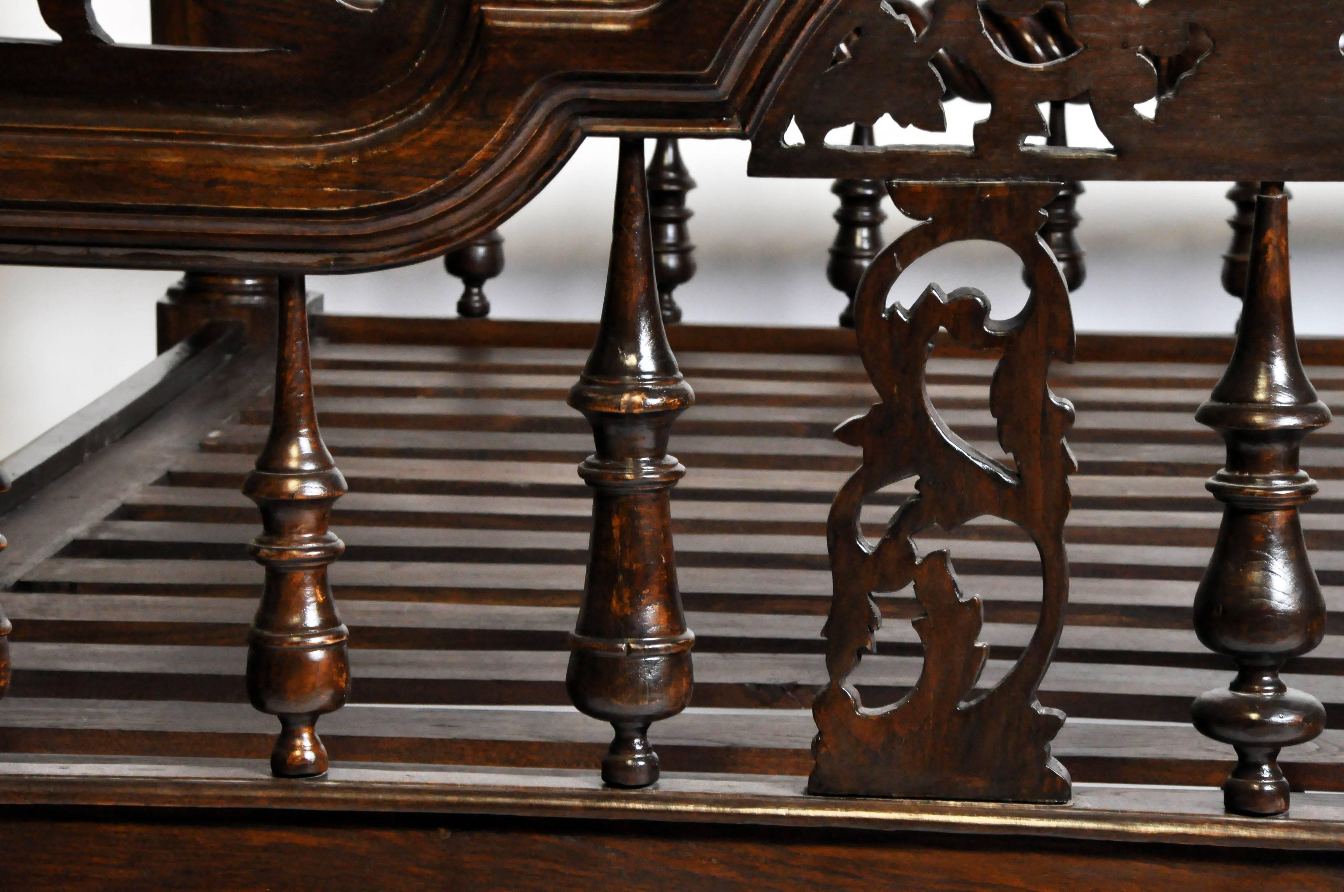 British Colonial Style Teak Wood King-Size Bed 2