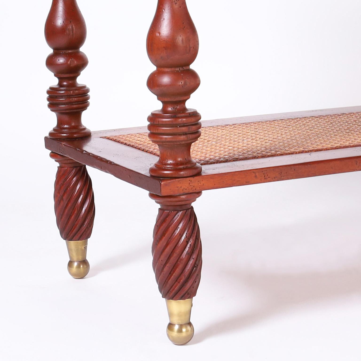 British Colonial Style Three Tiered Stand by Baker 1