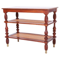 British Colonial Style Three Tiered Stand by Baker