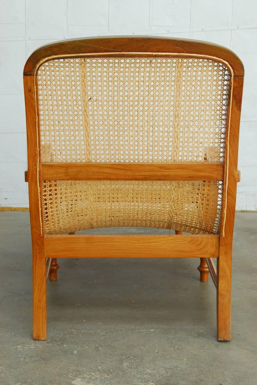 British Colonial Teak Chaise Lounge or Longue 1