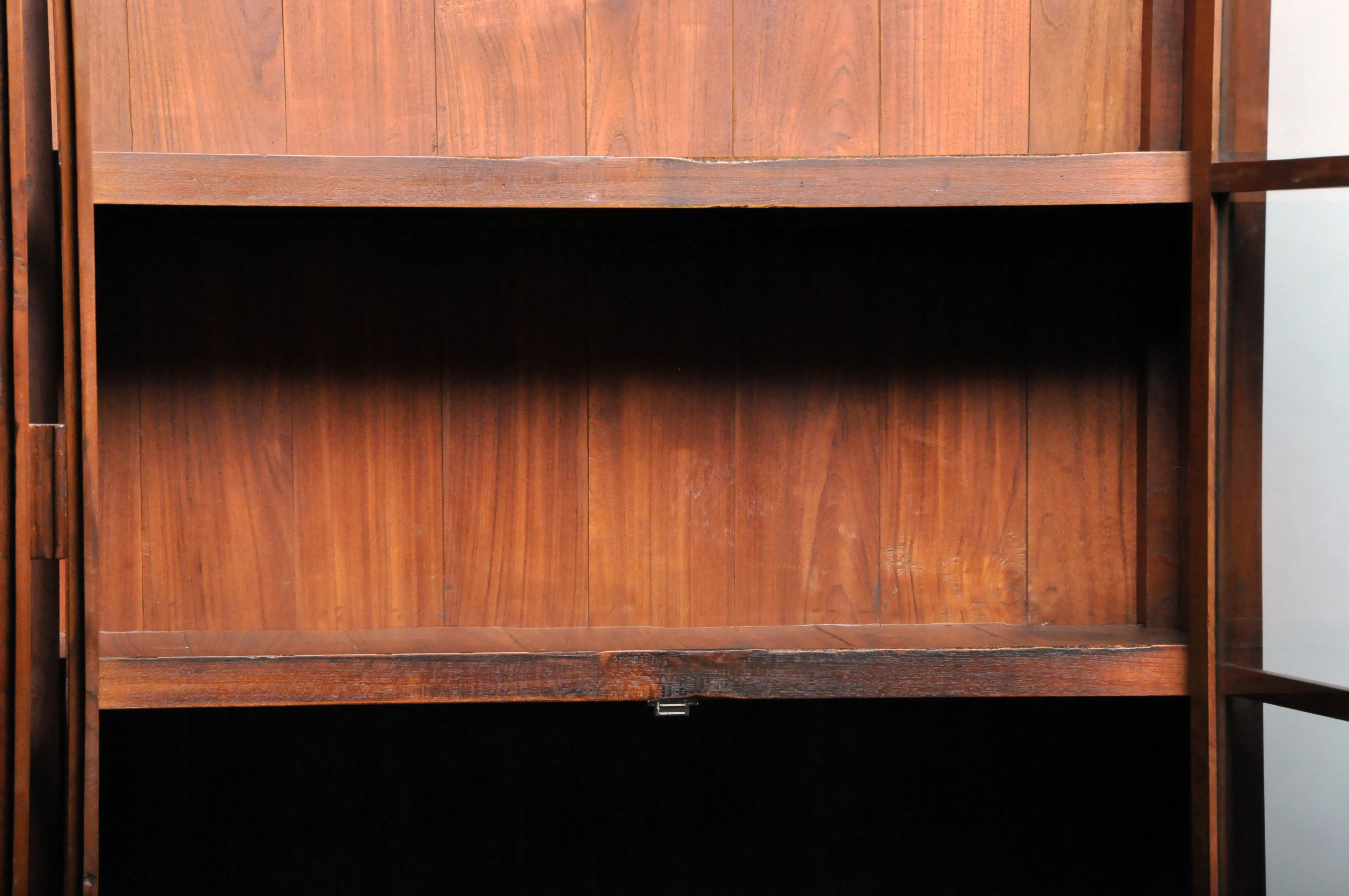British Colonial Teak Wood Bookcase 4