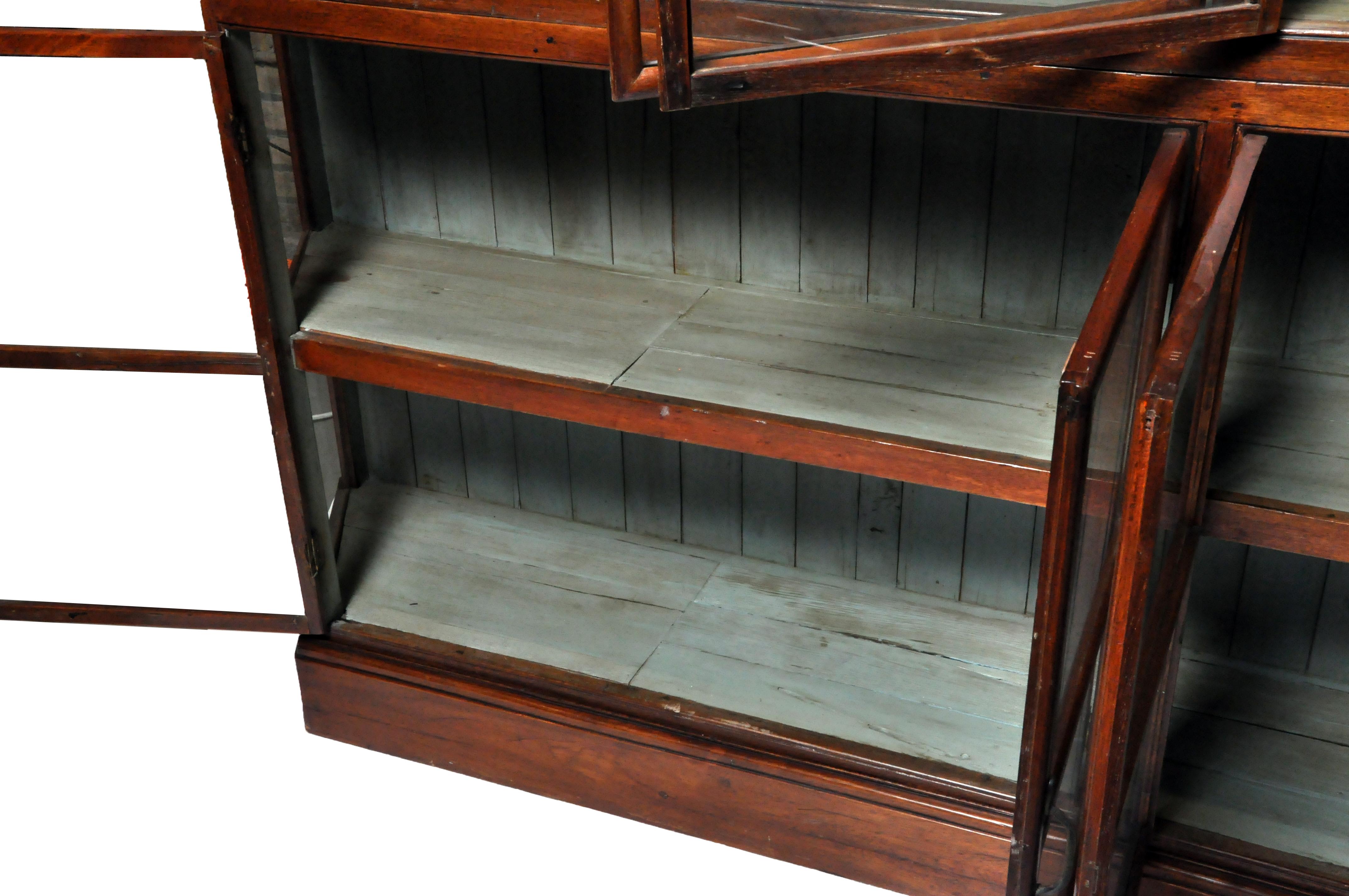British Colonial Teak Wood Bookcase 12