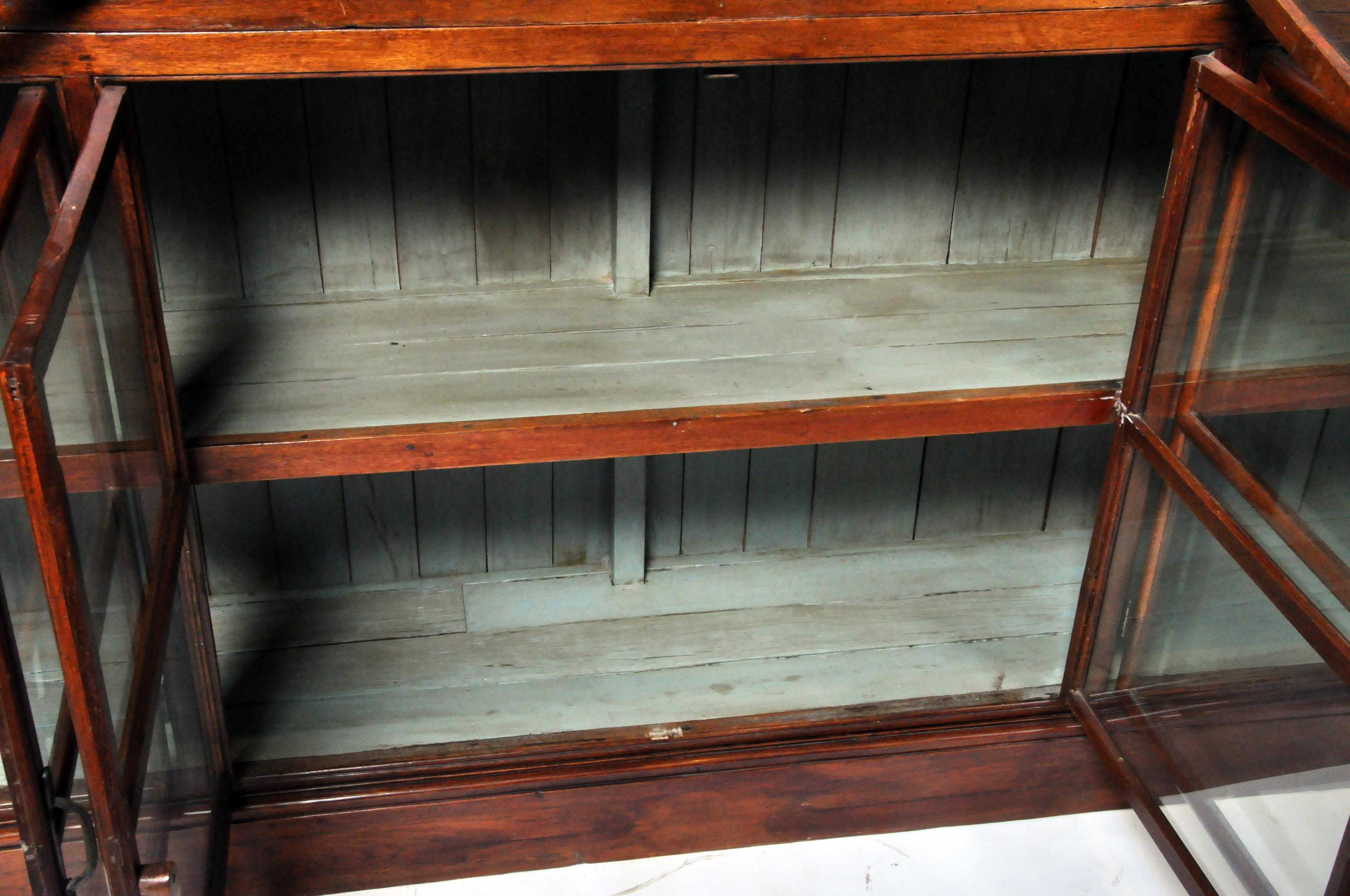 British Colonial Teak Wood Bookcase 13