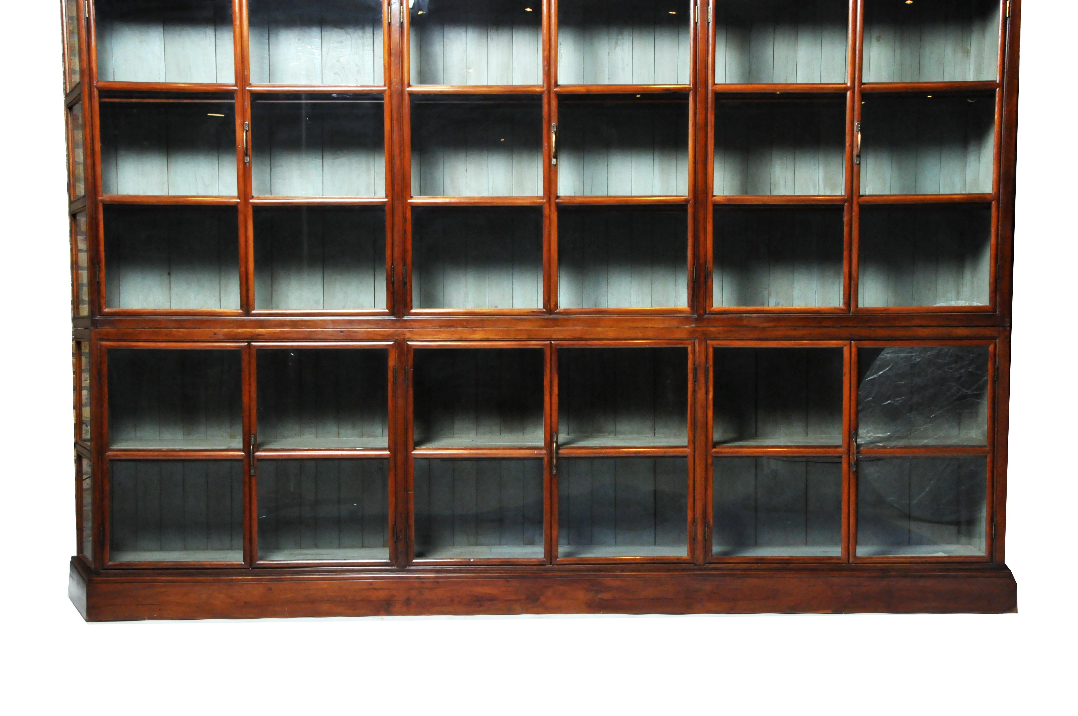 British Colonial Teak Wood Bookcase 1