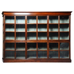 British Colonial Teak Wood Bookcase