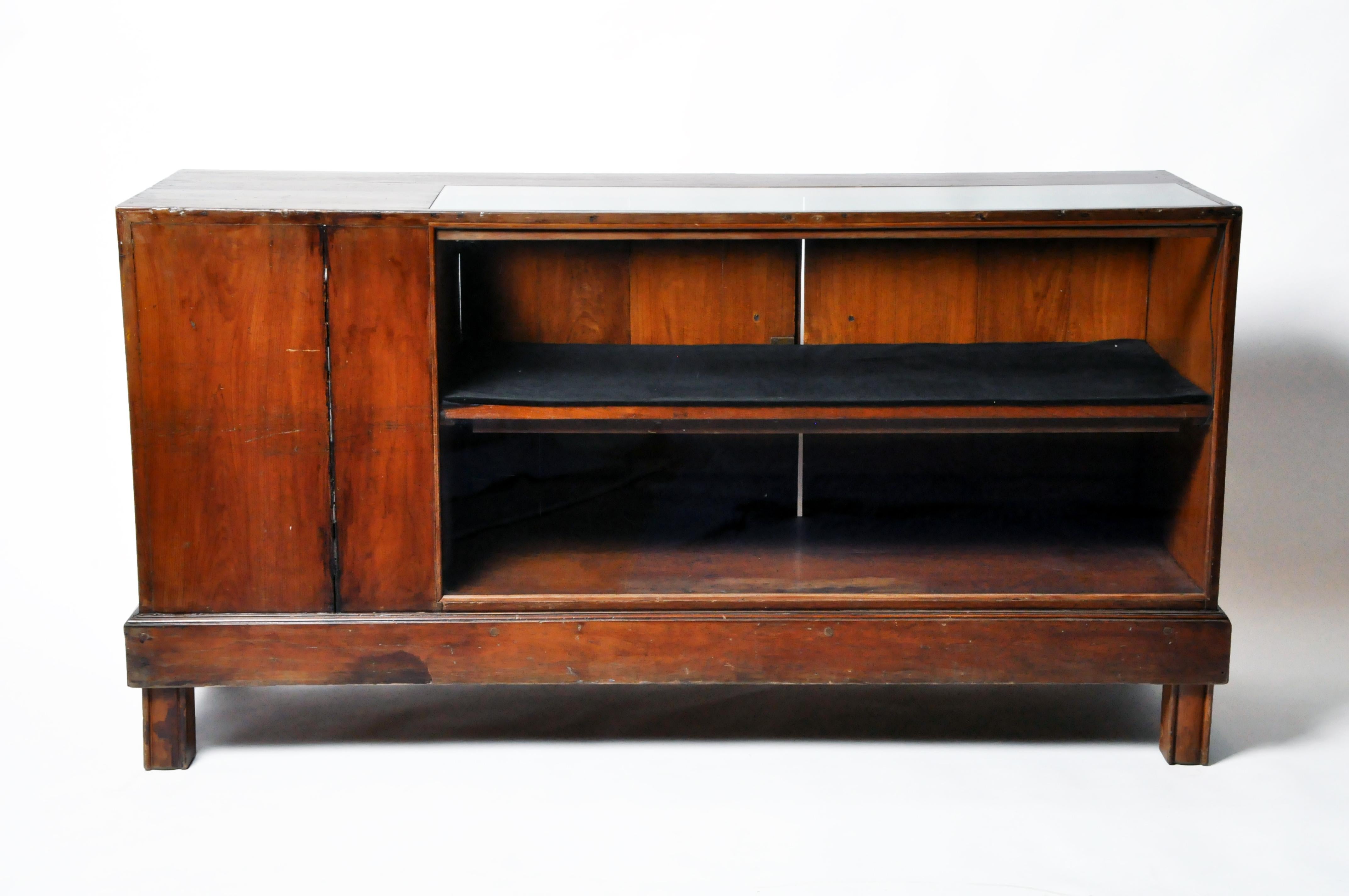 British Colonial Teak Wood Display Counter For Sale 12