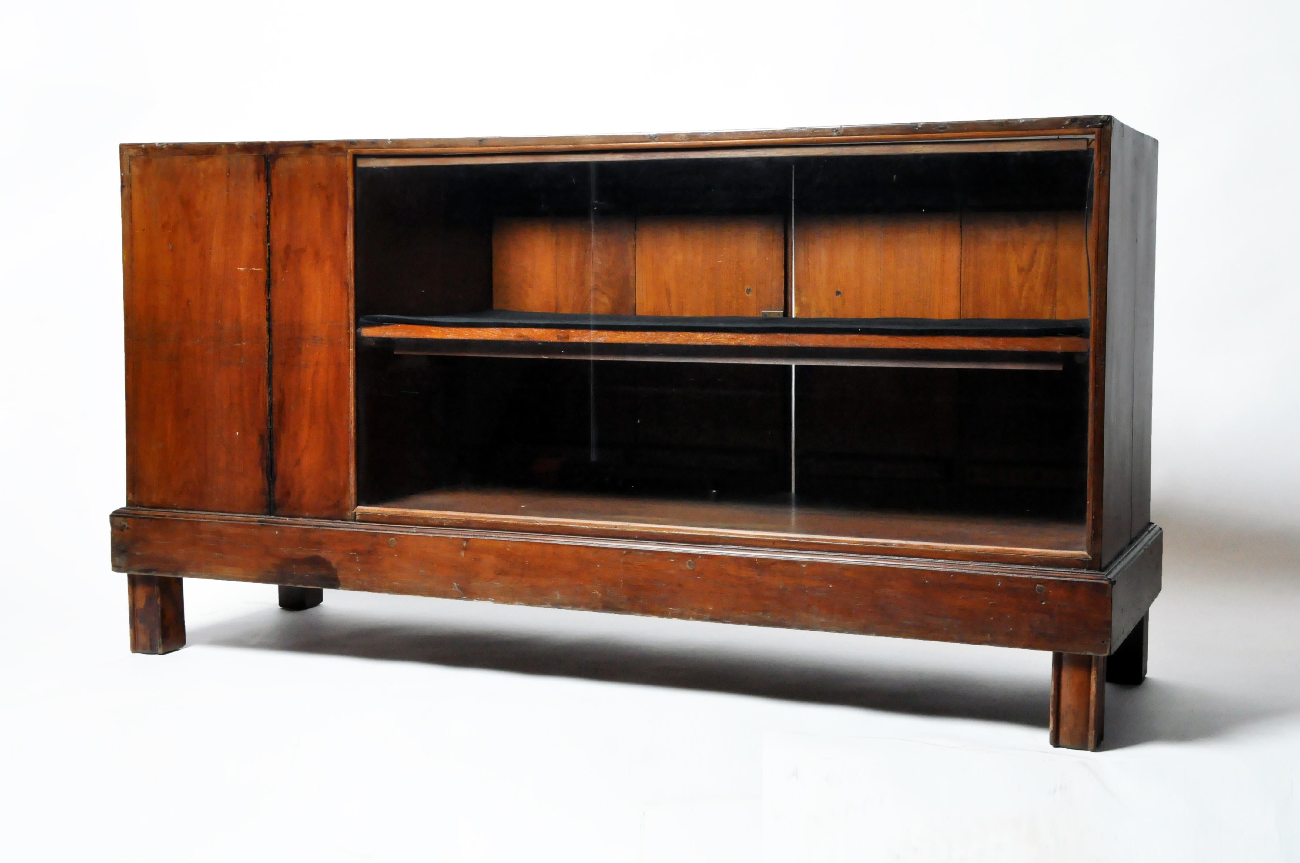 British Colonial Teak Wood Display Counter For Sale 2