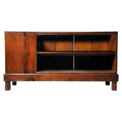 Vintage British Colonial Teak Wood Display Counter