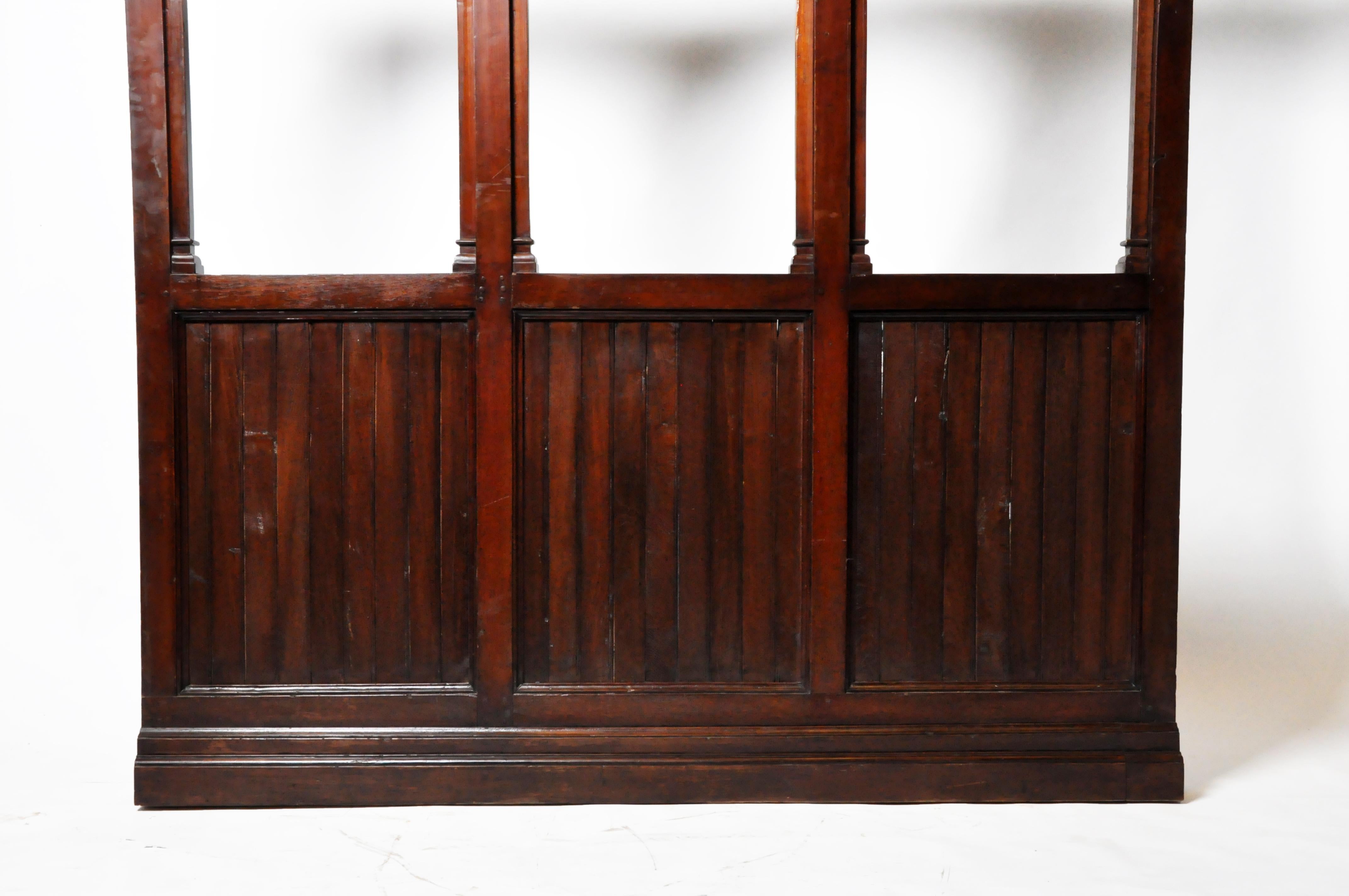 20th Century British Colonial Teak Wood Room Divider