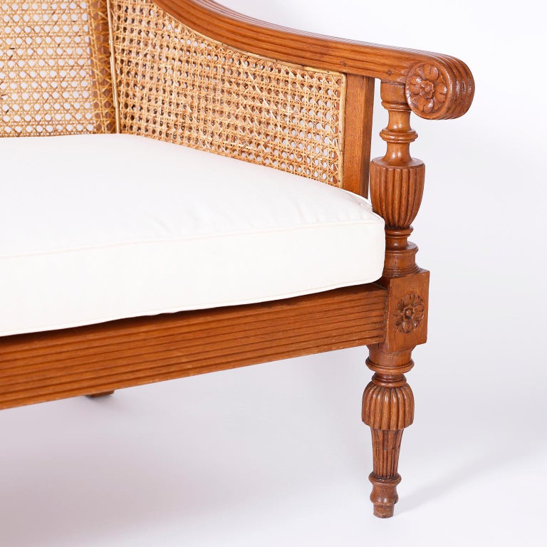 British Colonial Teakwood Sofa at 1stDibs