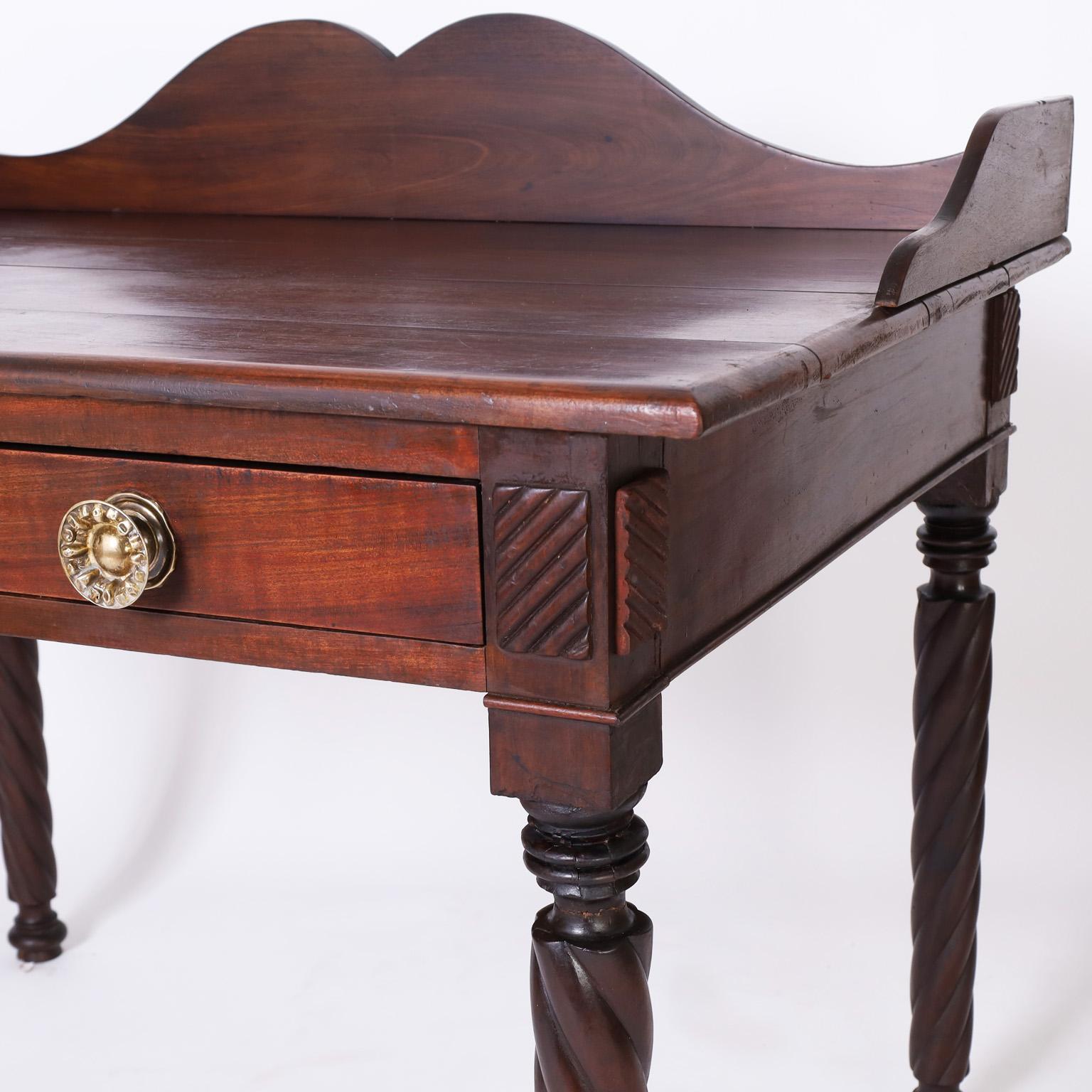 British Colonial West Indies Server or Writing Table In Good Condition For Sale In Palm Beach, FL