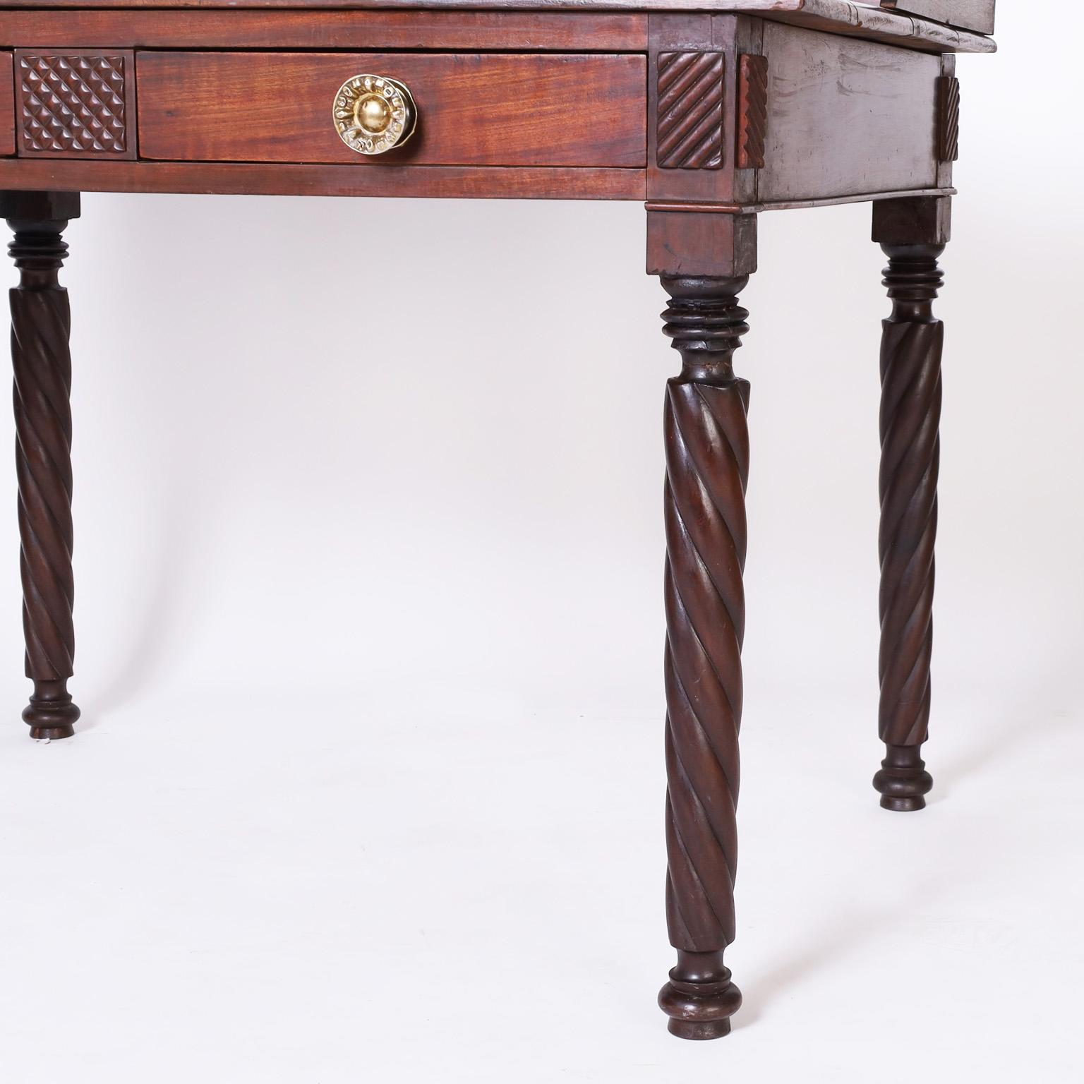 19th Century British Colonial West Indies Server or Writing Table For Sale
