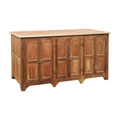 paneled kitchen island Antique British Colonial Decoratively-Paneled Cabinet- Great for Kitchen Island!