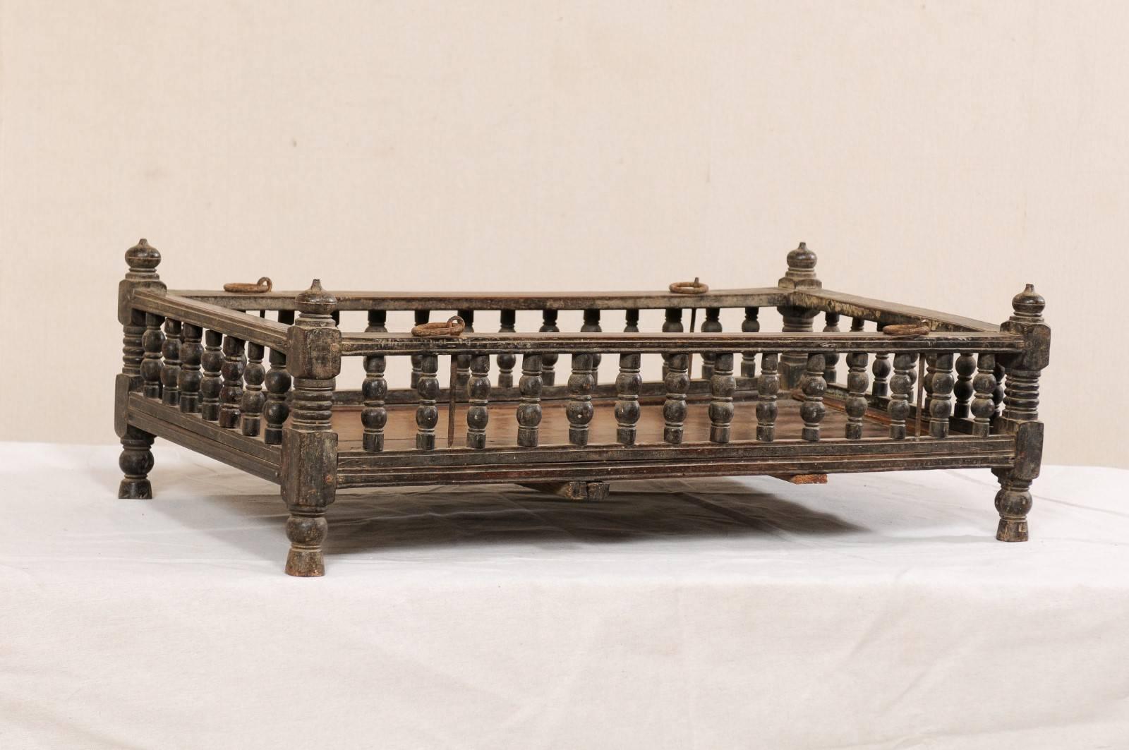 British Colonial Wooden Pet Bed / Bassinet from the Mid-20th Century 2