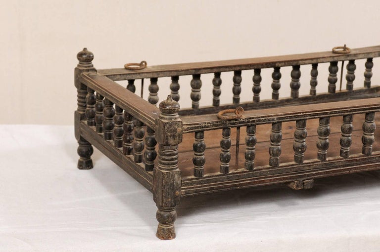 British Colonial Wooden Pet Bed / from the Mid20th Century at