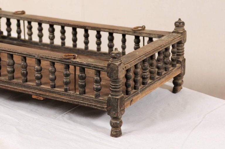 British Colonial Wooden Pet Bed / from the Mid20th Century at