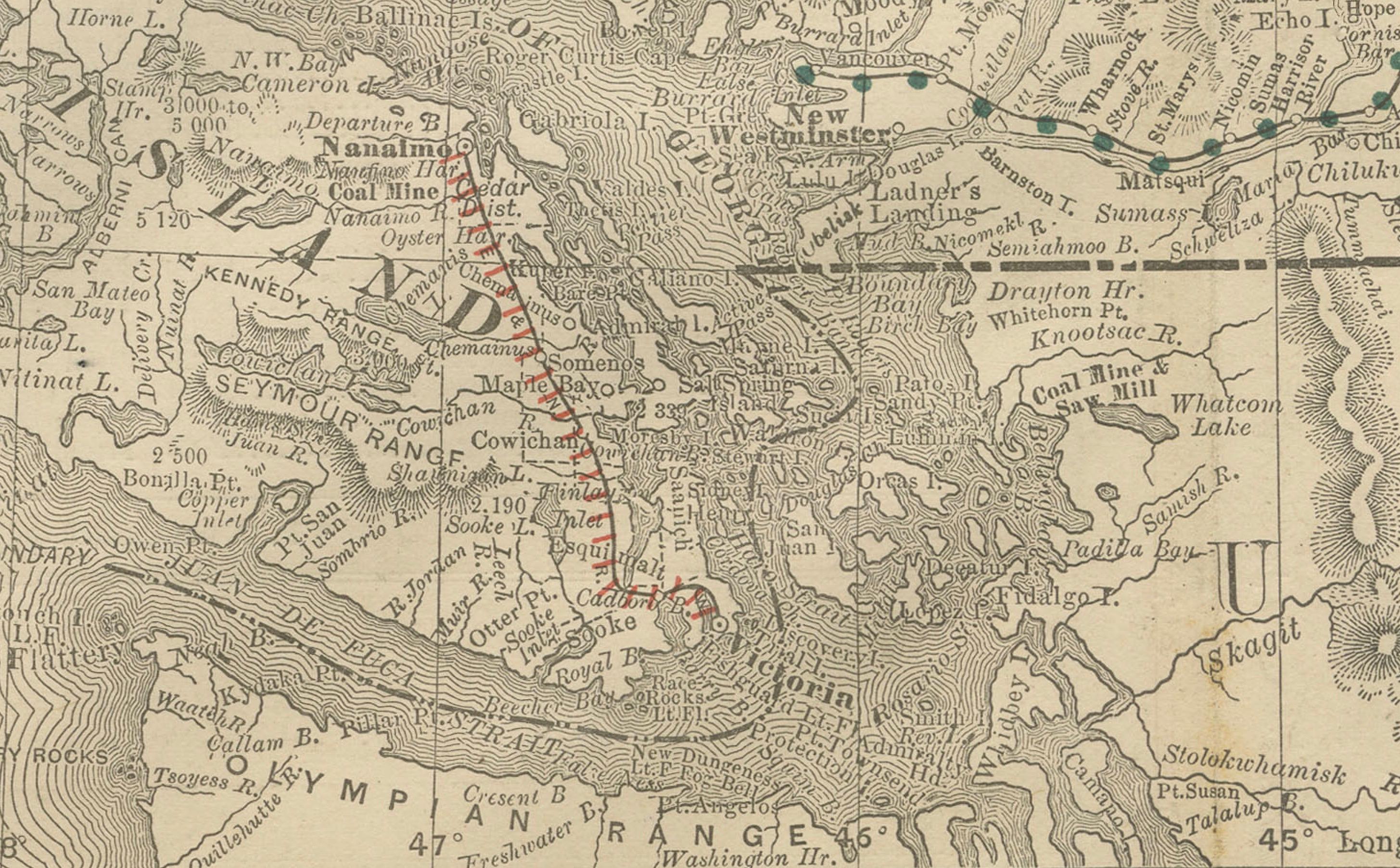 Antique Map of British Columbia, Canada – Rand McNally, circa 1888

Description:
This antique map of British Columbia was published by Rand, McNally & Co. around 1888. It presents the province in great detail during a formative period of its