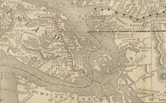 British Columbia 1888 Antique Map – Beautiful BC, Towns & Settlements