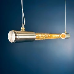 Lights contemporaines en aluminium et verre de borosilicate avec fusible Edison