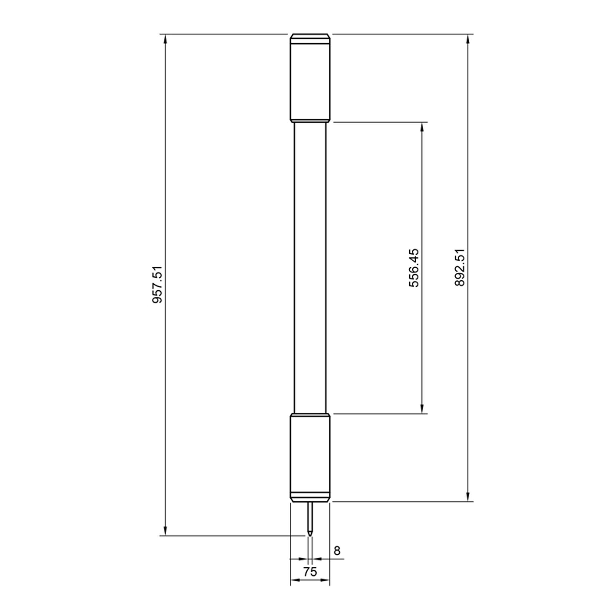 British Contemporary Aluminium & Glass Edison 'Fuse' Tube Light Floor Lamp For Sale 4