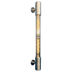 British Contemporary Aluminium & Glass Edison 'Fuse' Tube Light Wall Sconce