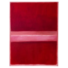 «Cerise I», pintura abstracta, estilo «color field», 122 x 91 cm, en excelente estado