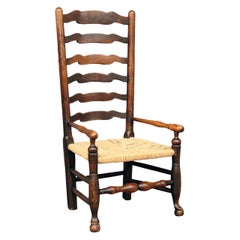 Antique British Country Armchair in Ash