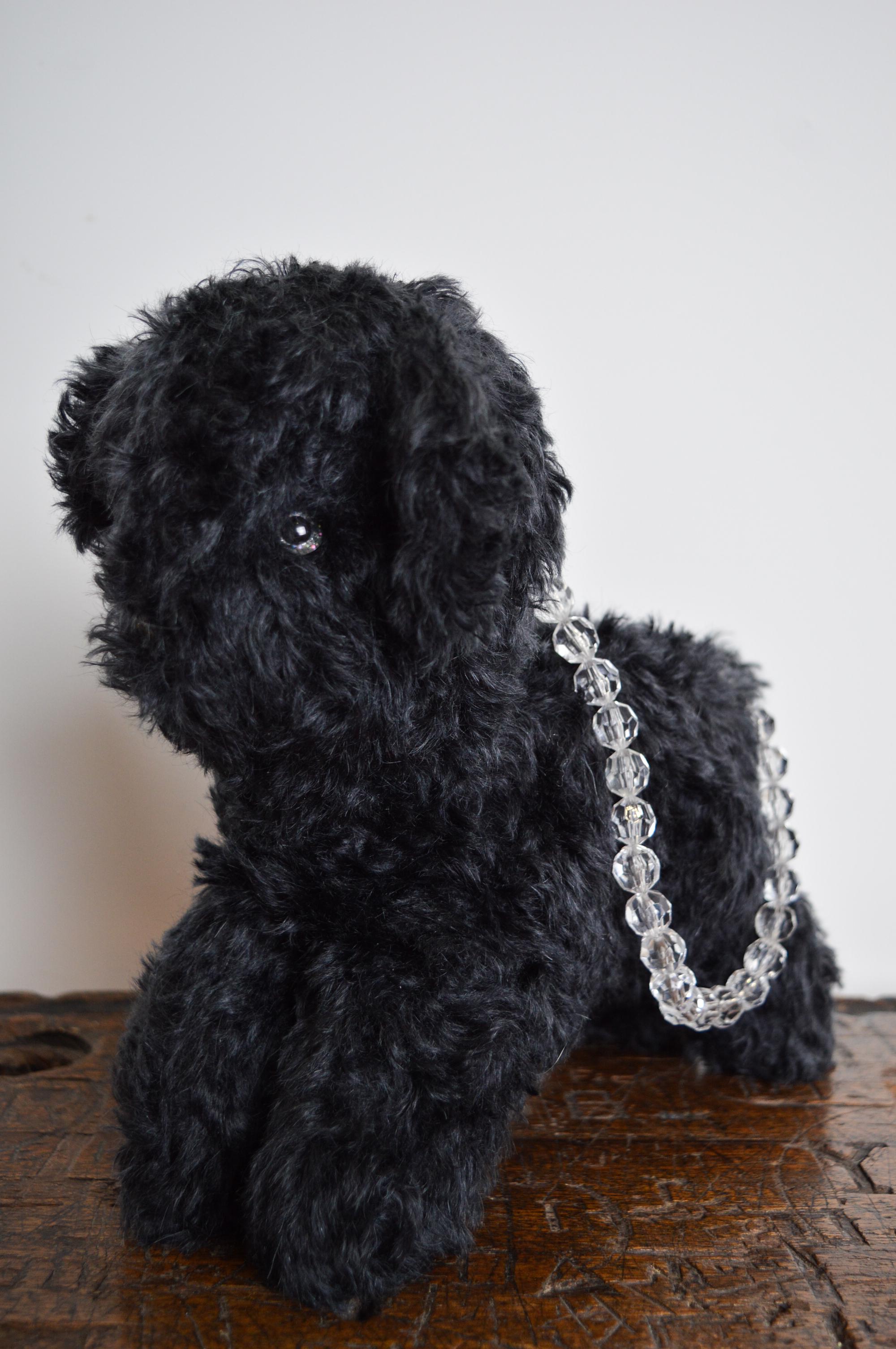 British Designer Ashley Williams 'Claudia' Mohair Novelty Teddy Dog Mini Bag For Sale 3