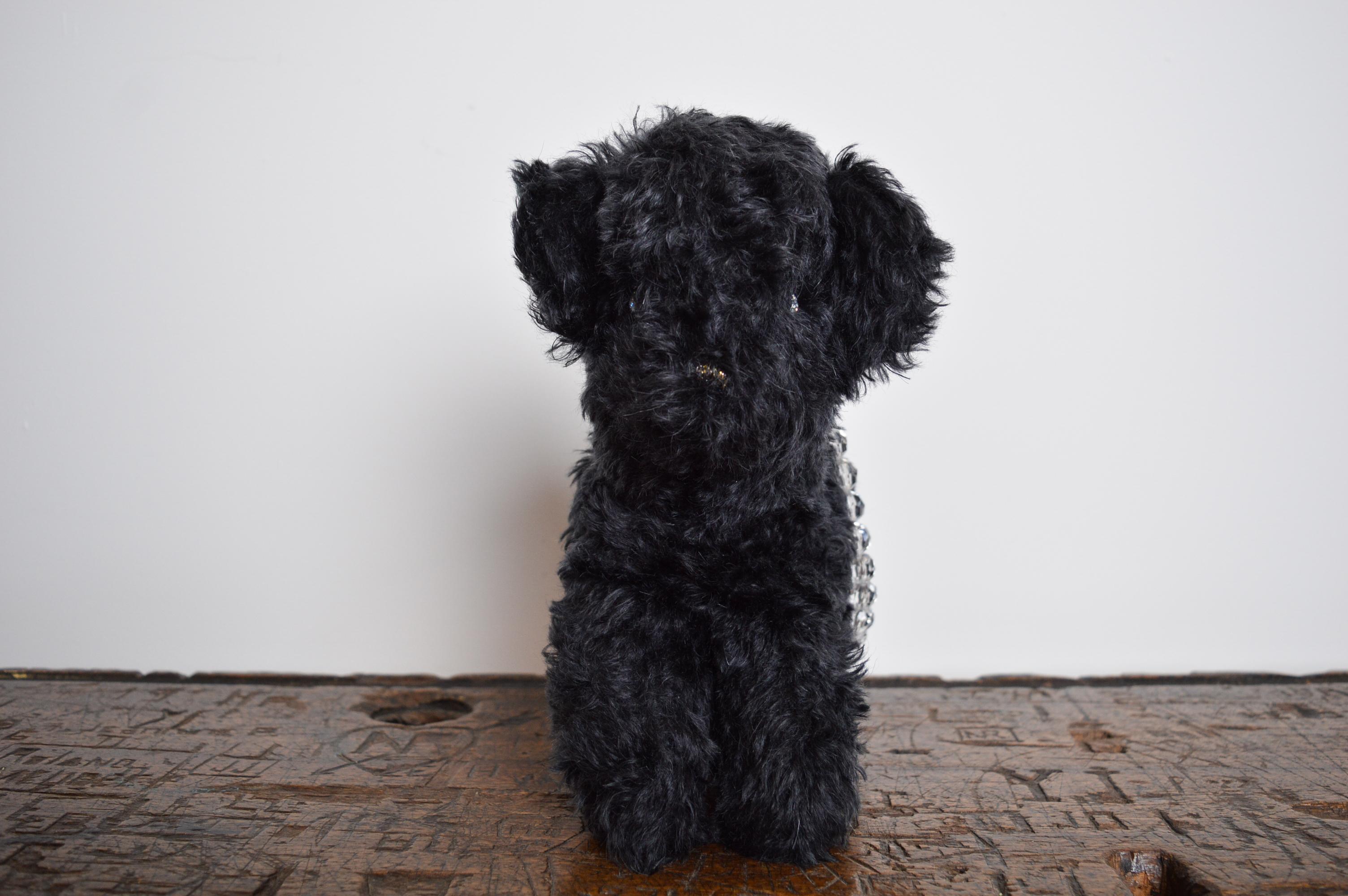 British Designer Ashley Williams 'Claudia' Mohair Novelty Teddy Dog Mini Bag For Sale 5
