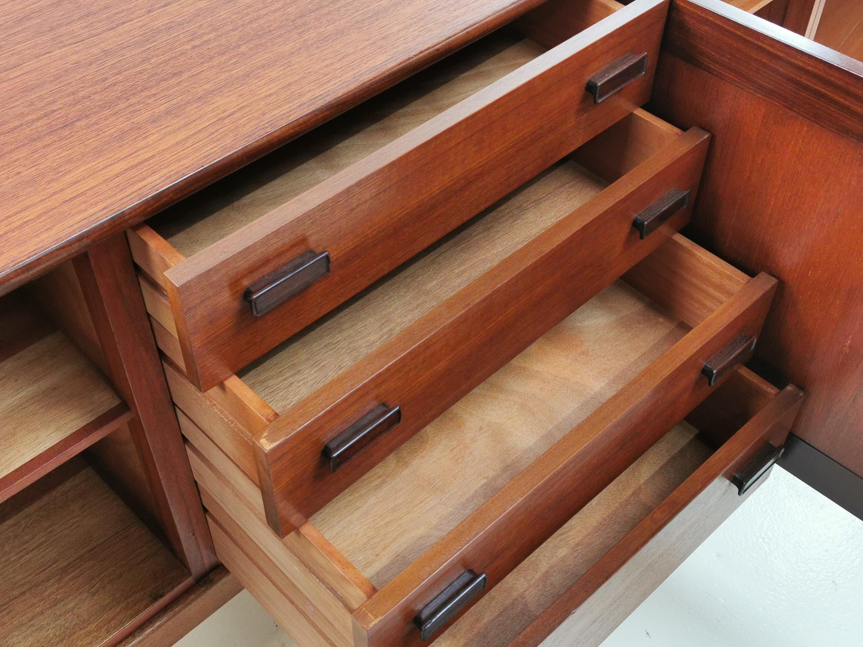 British Everest Midcentury Teak Sideboard, 1960s For Sale 1