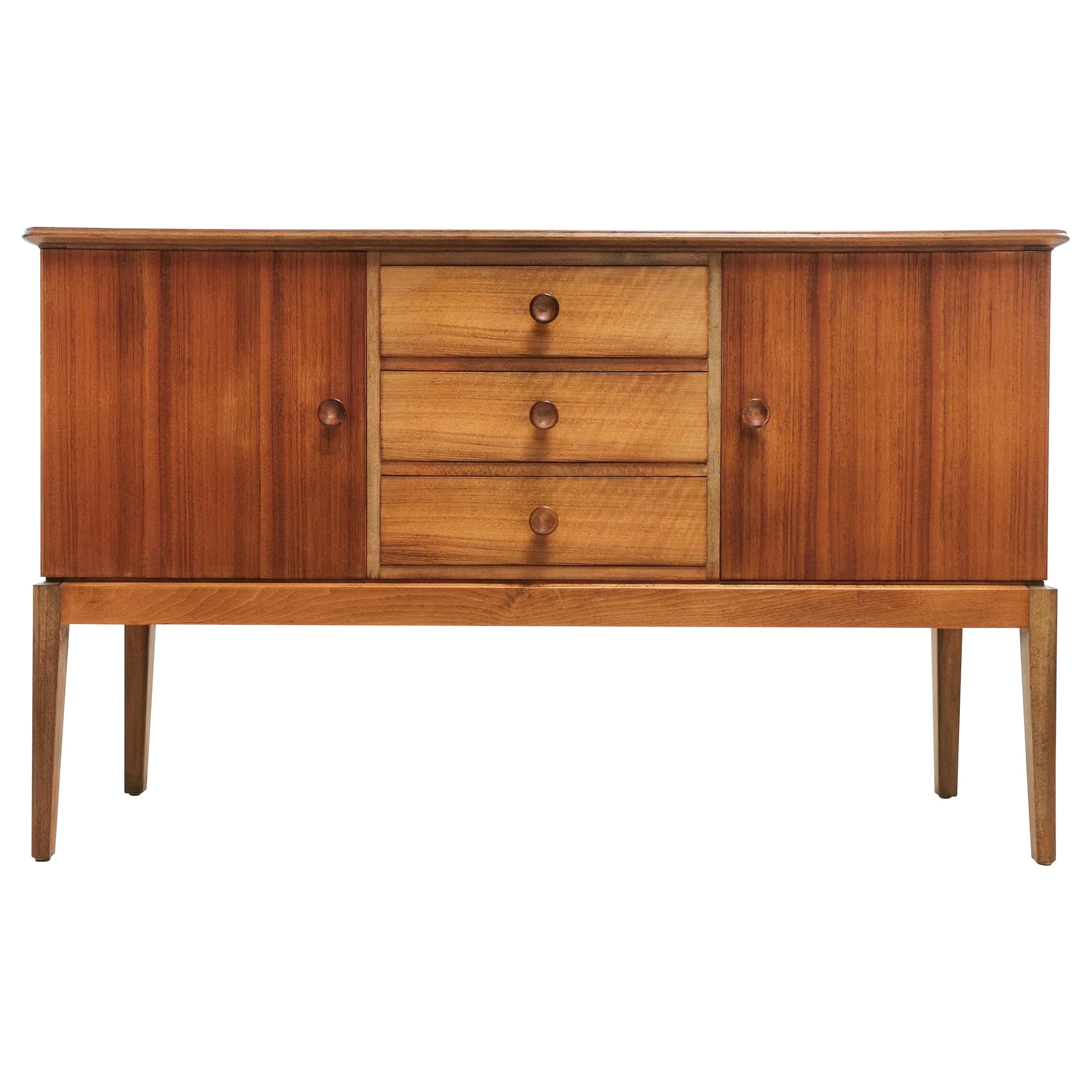 British Gordon Russell for Heals Midcentury Walnut Sideboard Vintage