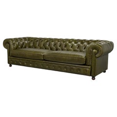 British Green Chesterfield Sofa