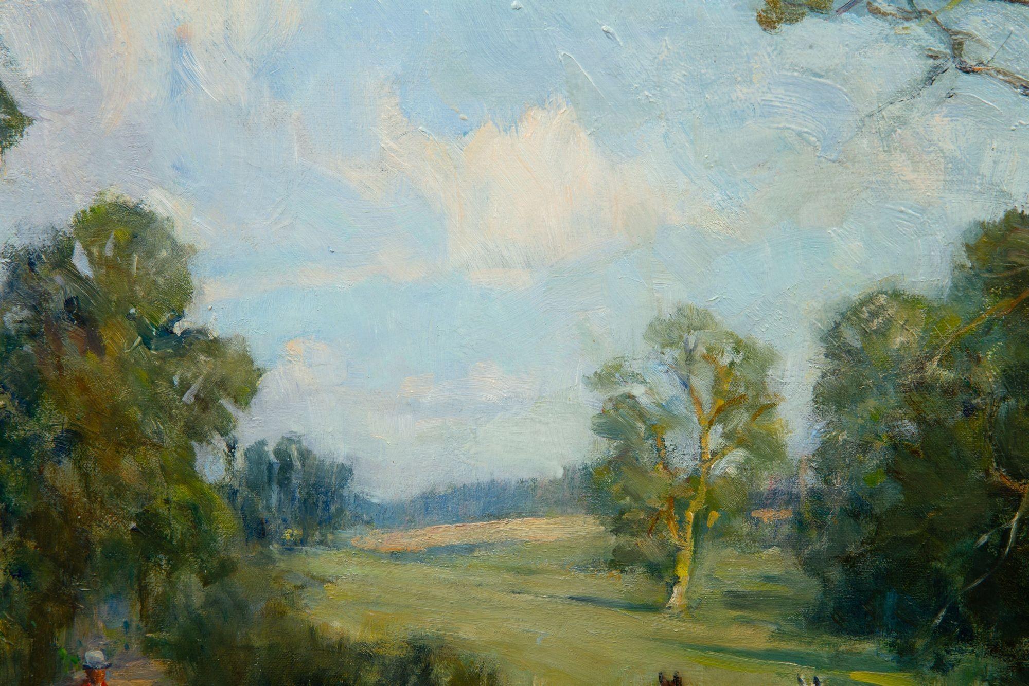 British Hunt Scene Oil Painting “Off to the Meet” by Lionel Dalhousie Edwards For Sale 5
