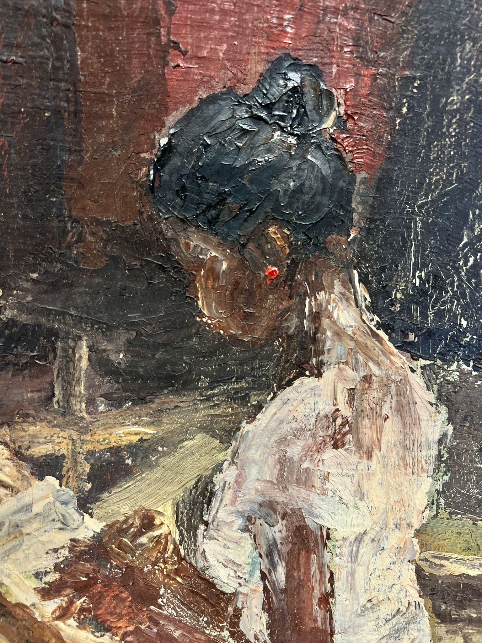The Young Ballerina
British School, mid 20th century
oil on board, unframed
board: 11.5 x 8.5 inches
provenance: private collection, Cotswolds
condition: sound condition 

