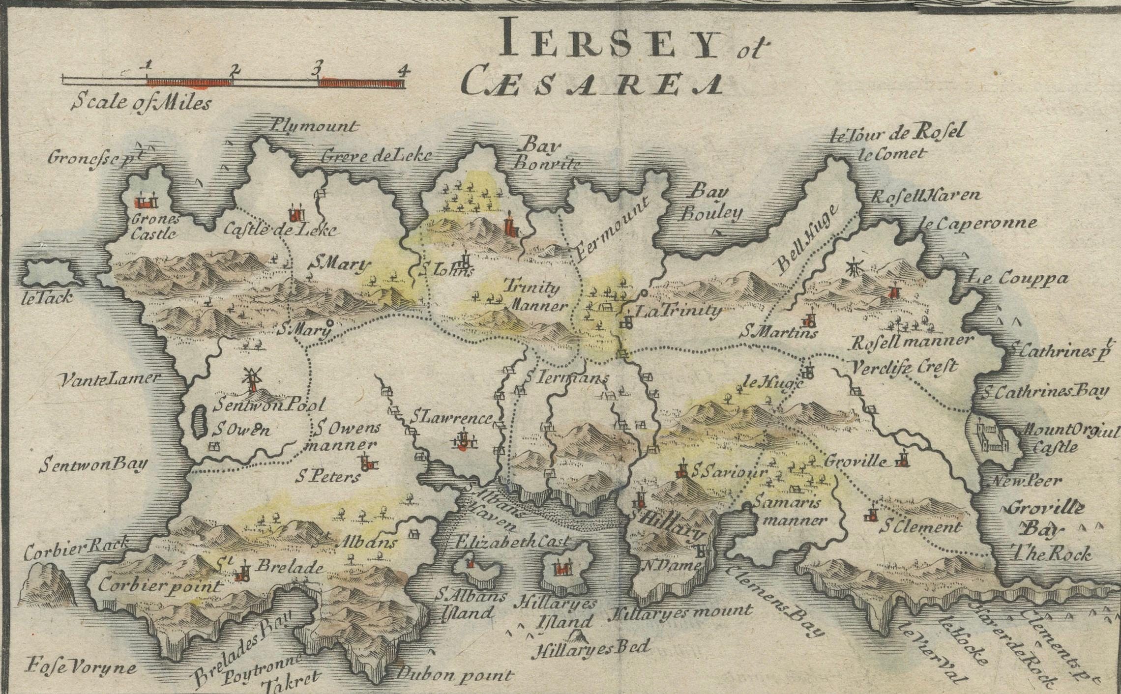 English British Island Group Map 1695 – Morden’s Smaller Islands of the British Ocean For Sale