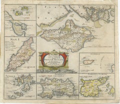 British Island Group Map 1695 – Morden’s Smaller Islands of the British Ocean