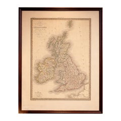 British Isles Antique Map – England, Scotland & Ireland, Lapie Paris 1836