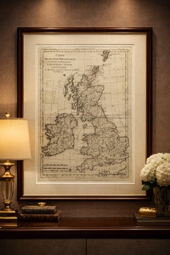 British Isles – England, Scotland & Ireland Antique Map, Bonne c1780