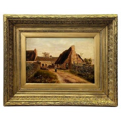 Antique British Late 19th Century Framed Oil on Canvas