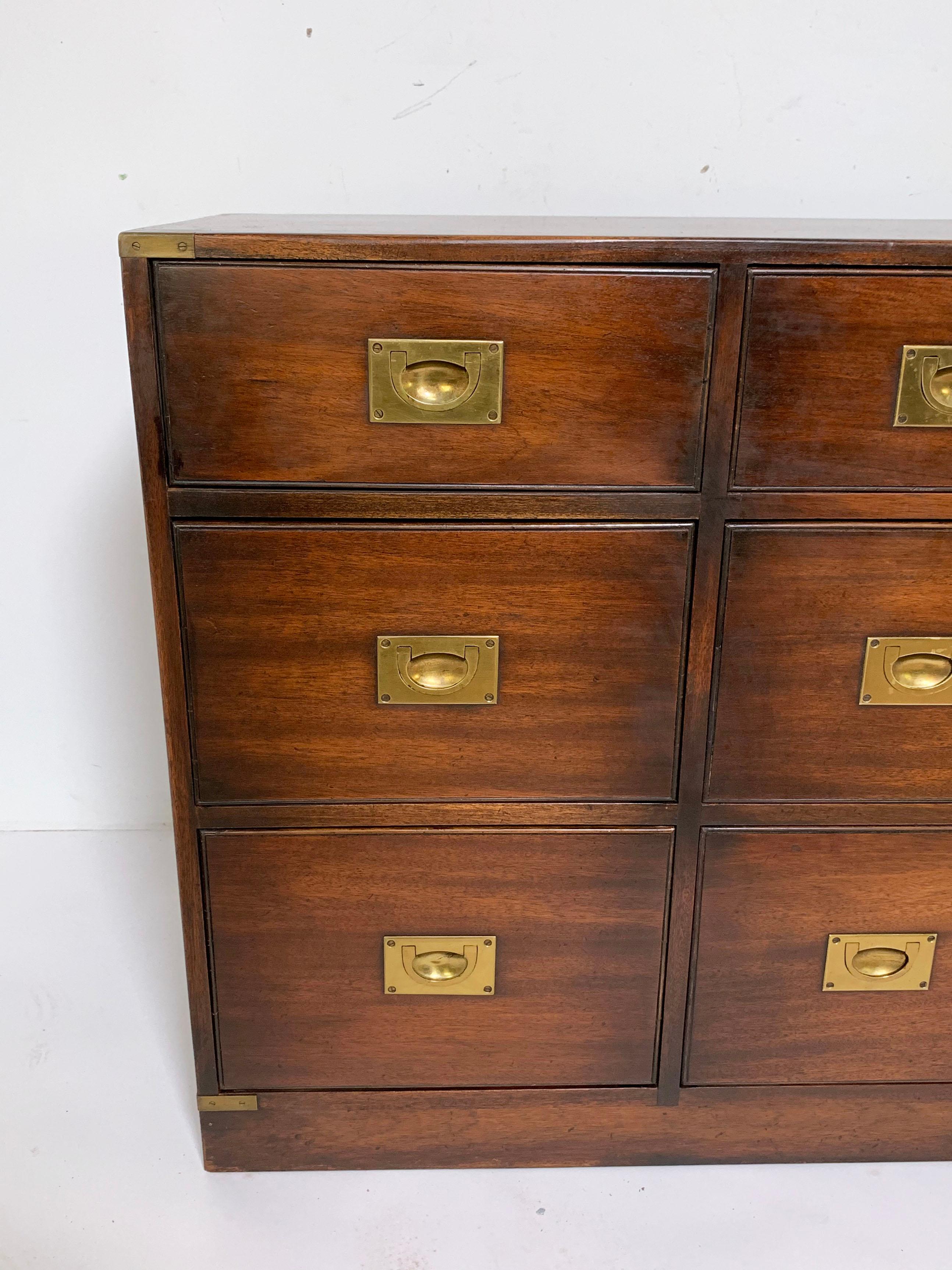 British Made Bevan Funnell Military Style Campaign Chest, circa 1950s 5