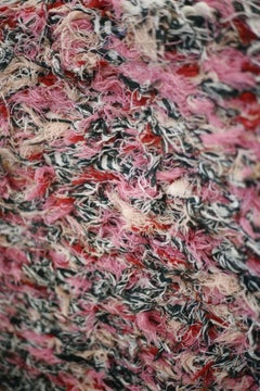 British Made Selvedge Tufted Rug, Pink